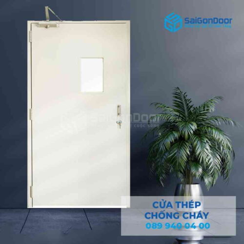 Cửa Thép Chống Cháy P1G1 kinh chong chay 2